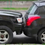 Two Cars Involved In Traffic Accident. Crash