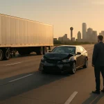 Trucking company liability in a Dallas, Texas accident involving a commercial truck and passenger vehicle