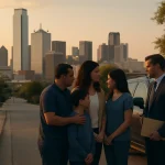 Family discussing a Dallas wrongful death claim after a fatal accident
