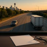 Dallas punitive damages personal injury concept with cars, truck, and evidence review